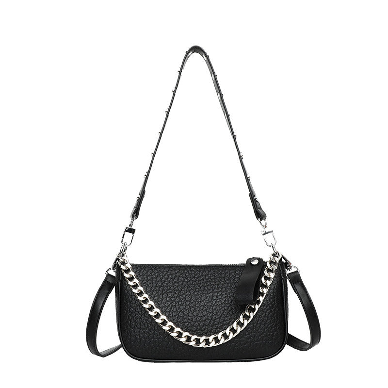 Women's Niche Underarm Soft Chain First Layer Shoulder Bags