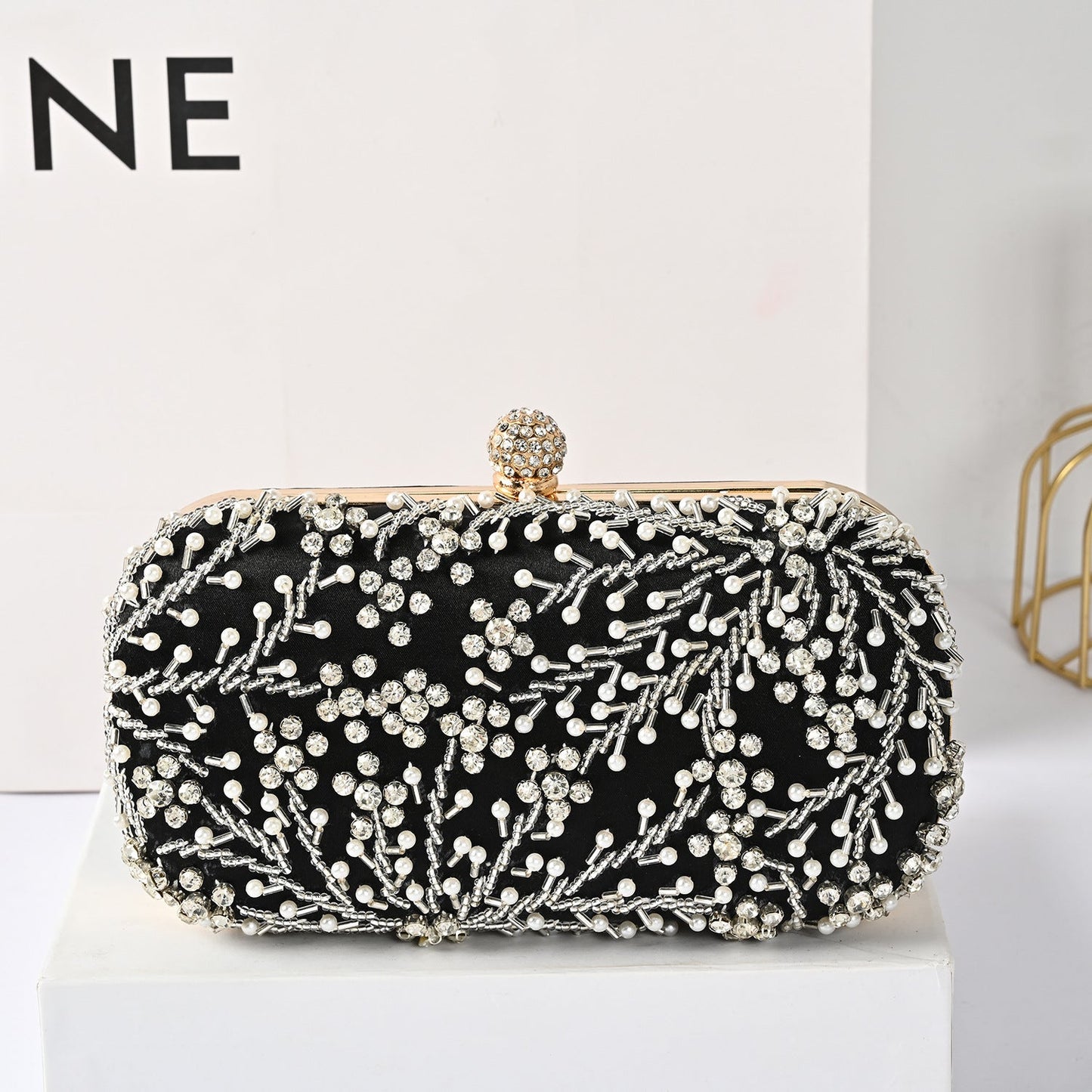 Diamond Pearl Handmade Beaded Light Luxury Handbags