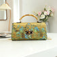 Women's High Quality Cheongsam Leather Antique Vintage Tote Bags