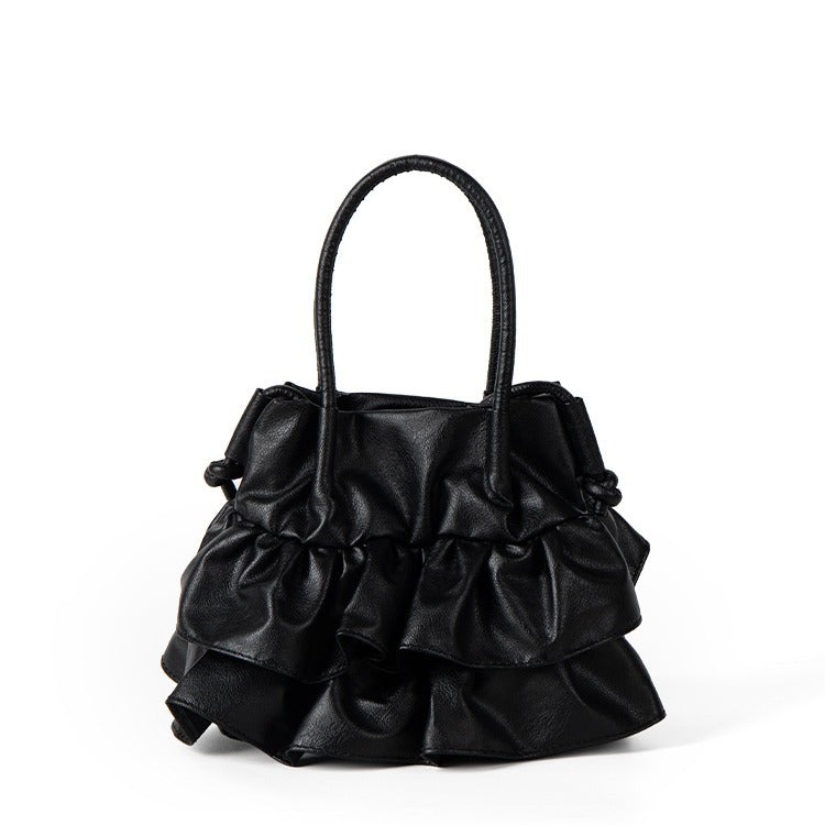 Women's Attractive Graceful Korean Pleated Ruffled Crossbody Bags