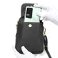 Women's Cowhide Vertical Fashion Simple Mobile Cell Phone Bags
