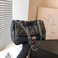Women's Fashion Diamond Pattern Chain Texture Commuter Shoulder Bags