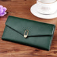 Women's Top Layer Cowhide Leather Long Large Ladies Wallets