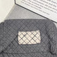 Women's Dyed Denim Hobo Diamond Plaid Chain Shoulder Bags