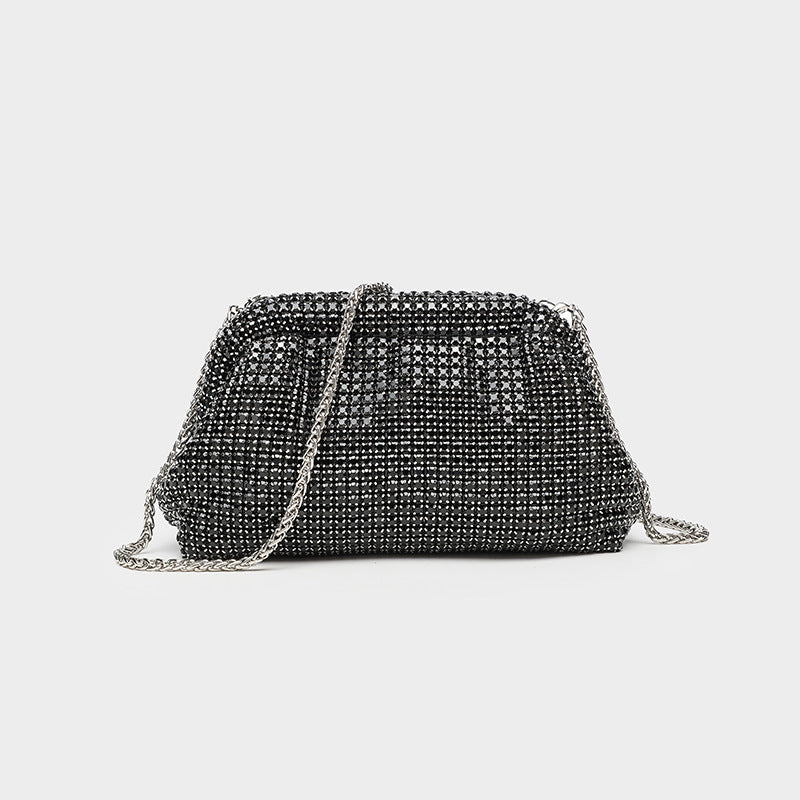 Women's Full Diamond Shiny Rhinestone Brick Dinner Handbags