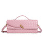 Women's Niche Woven Baguette Fashion Horizontal Clutch Handbags