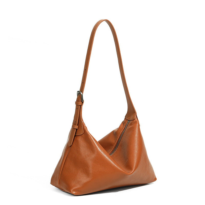 Women's First Layer Vegetable Tanning Leather Underarm Armpit Bags