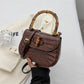 Women's Bamboo Retro One Saddle Advanced Texture Bags