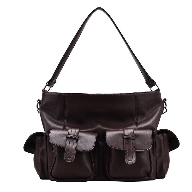 Women's Big Trendy Korean Work Clothes Large Shoulder Bags