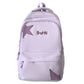 Women's Burden Reduction Big Korean Style Solid Color Middle School Students' Schoolbags