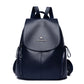 Women's Fashion Large Capacity Soft Leather Simple Backpacks
