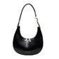 Women's Niche Sier Authentic Leather Tactile Feel Crescent Crossbody Bags