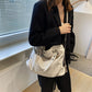 Women's Fashion Fashionable Large Simple Capacity Canvas Korean Style Commute Shoulder Bags