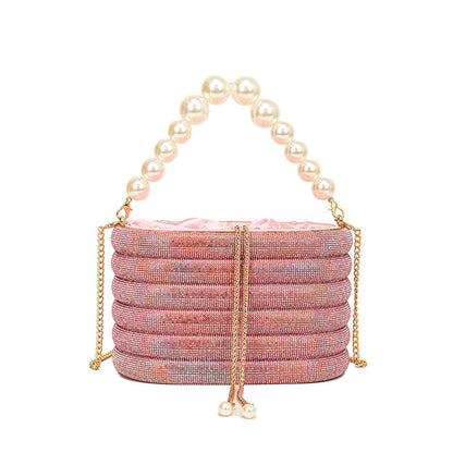Design Full Diamond Shiny Inflexible Fairy Shoulder Bags