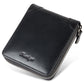 Men's Fanya Short Leather Zipper Driving License Men's Wallets