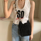 Women's Woven Retro Wooden Bead Tassel With Bags