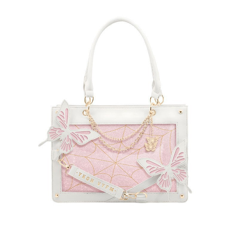 Dark Style Labyrinth Butterfly Cartoon Hand-held Shoulder Bags