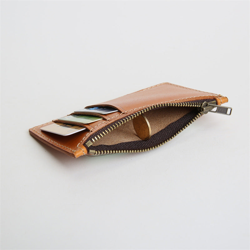 Women's & Men's & First Layer Cowhide Handmade Genuine Purses