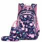 Charming Korean Style Waterproof Three-piece Set Middle School Students' Schoolbags
