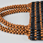 Women's Fashion With Wooden Beads Decoration Hand-woven Handbags