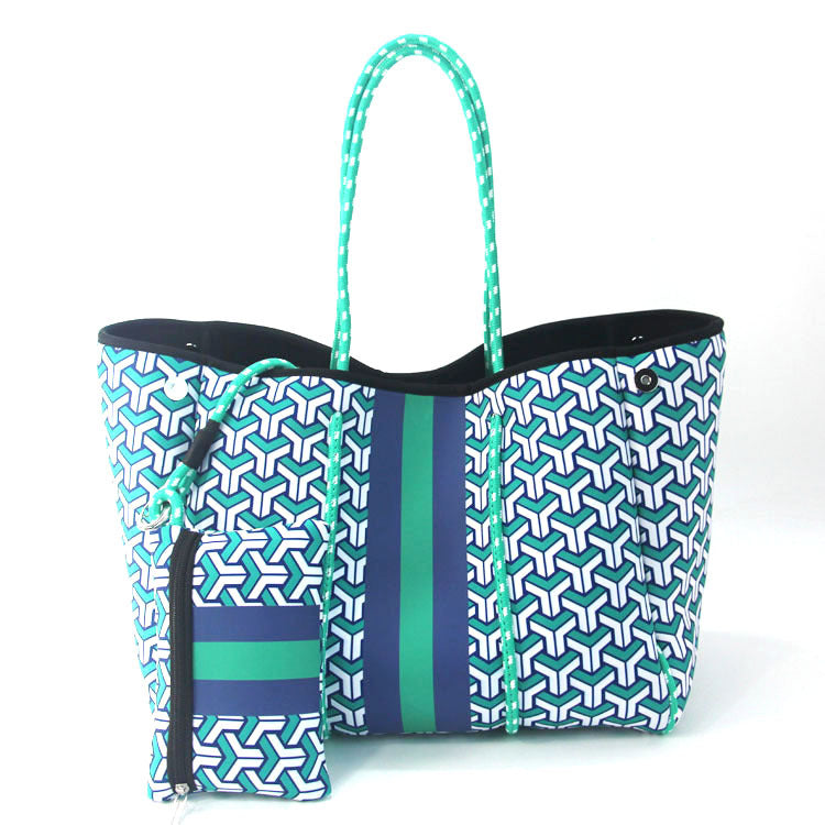 Leopard Print Printed Black Portable Beach Shoulder Bags