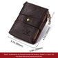 Swiping Genuine Leather Multifunctional Zipper Vintage Men's Wallets