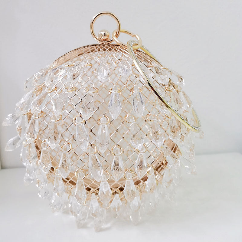 Selection Round Metal Bird Cage Portable Handbags