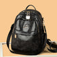Women's Fashionable Large Capacity Soft Leather Backpacks