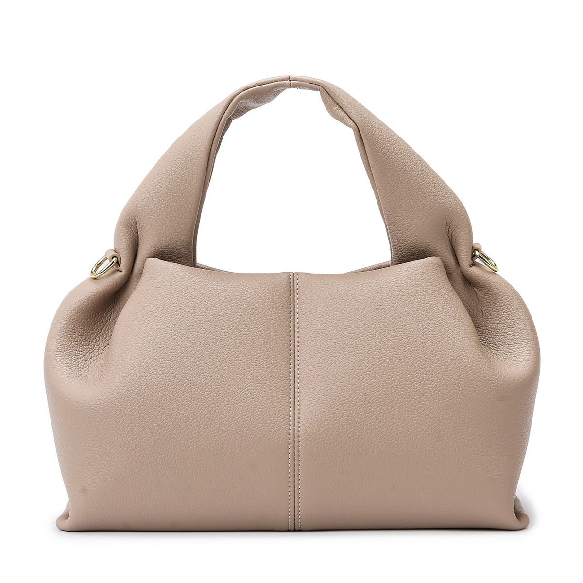 Women's French Soft Leather Cloud Fashion Simple Large Handbags
