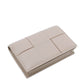 Women's Storage Portable Soft Sheepskin Woven Flip Card Holder