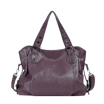 Women's Texture Portable Commuter Underarm Large Capacity Bags
