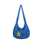 Pleated Large Korean Fashion Capacity Bubble Shoulder Bags