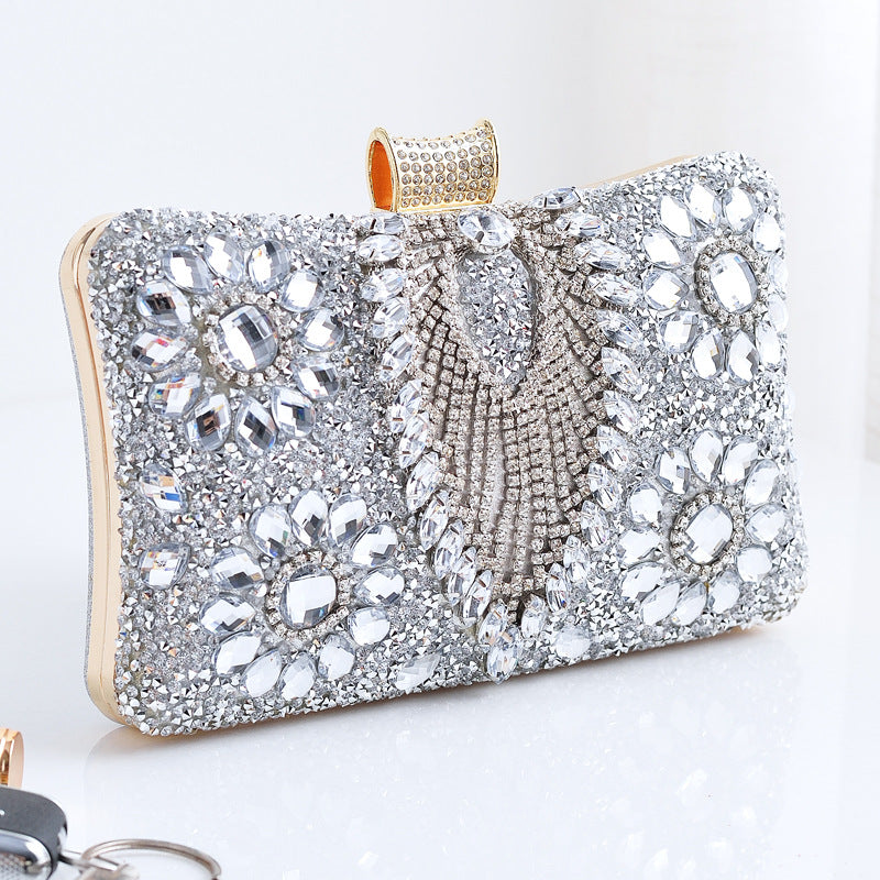 Dinner Party With Diamonds Rhinestone Dress Garment Evening Bags