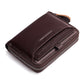Men's Boxed First Layer Cowhide Extraction Zipper Men's Wallets