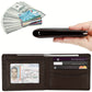 Men's Short Swiping High-grade Three-fold Leather Card Holder