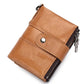 Men's Swiping Genuine Leather Multifunctional Zipper Vintage Men's Wallets
