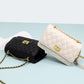 Women's Genuine Leather Chain Fashion Rhombus Cowhide Crossbody Bags