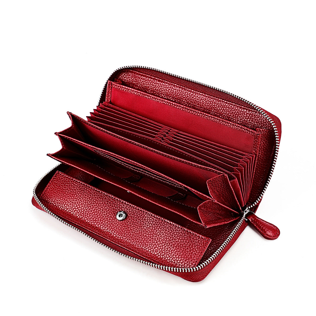 Women's & Men's & Fashion Organ Clutch Zipper Change Ladies Wallets