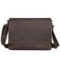 Men's Retro Handmade Cowhide Crazy Horse Leather Men's Messenger Bags