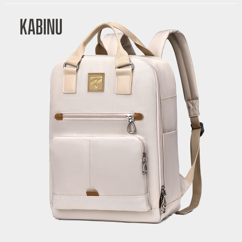 Women's Fashion Mummy Commuter Computer Waterproof Solid Backpacks