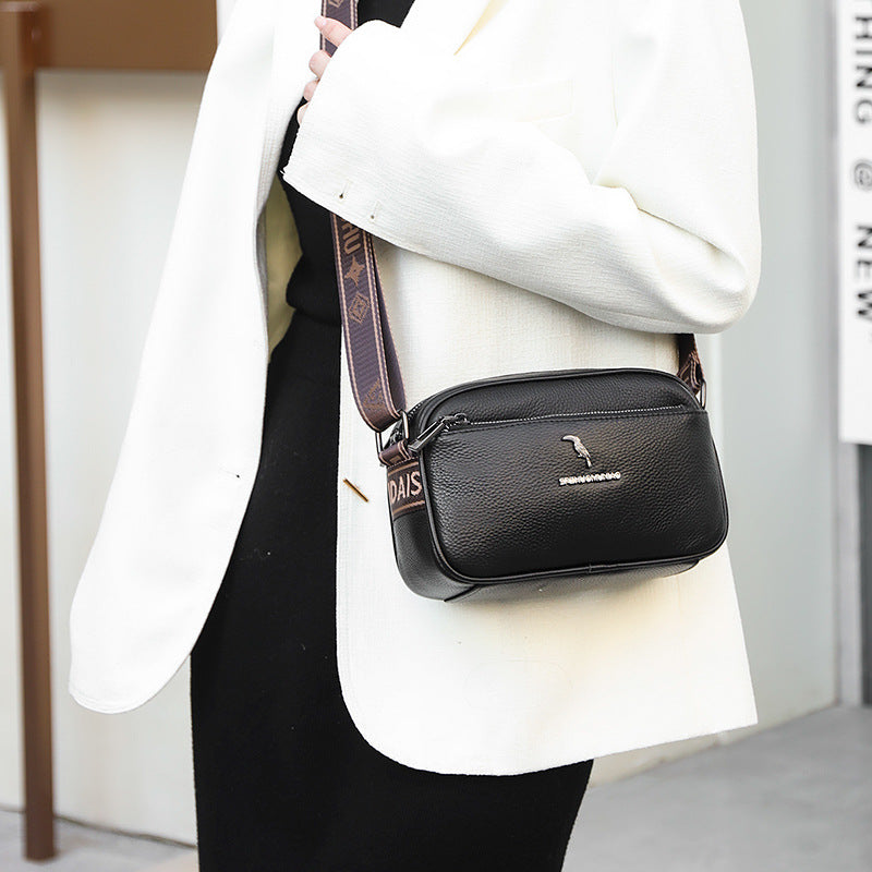 Women's Genuine Leather High-grade Niche Korean Style Trendy Shoulder Bags