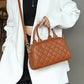 Classic Style Diamond Quilted Trendy Pillow Solid Crossbody Bags