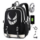 Stylish Spider Print Earphone Interface Computer Backpacks