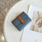 Korean Style Color Matching Top Layer Ladies Wallets