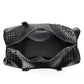 Fashion Leather Braided Korean Style Large Travel Bags