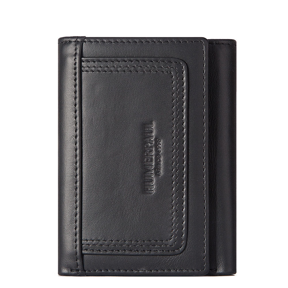 Men's Paul Multiple Slots First Layer Cowhide Purses