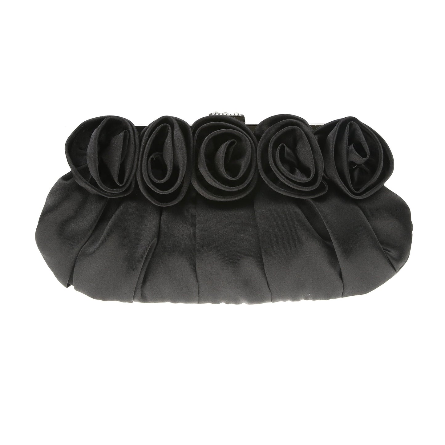 Women's Simple Three-dimensional Flower Satin Clutch Chain Evening Bags