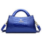 Women's Kangaroo Classic Patent Leather Crocodile Pattern Handbags