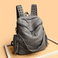 Women's High-grade Rivet Washed Leather Solid Color Crossbody Bags