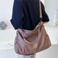 Women's Korean Style Commuting From Solid Color Shoulder Bags